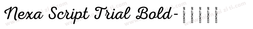 Nexa Script Trial Bold字体转换